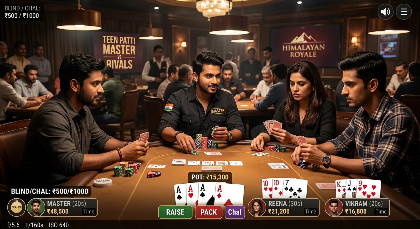 Side by side comparison of Teen Patti Master and competing card game apps